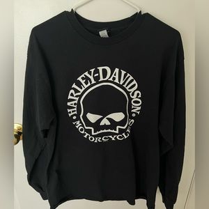 Harley Davidson mens willie G skull long sleeve dealer shirt